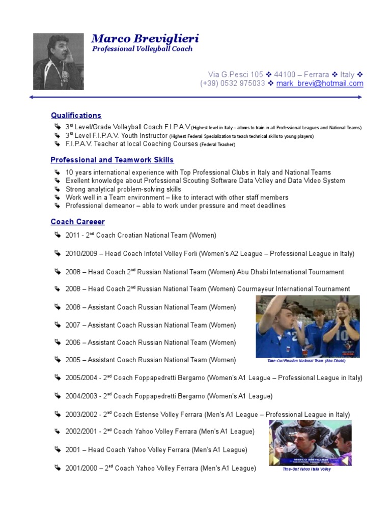 Sports resume for college picture