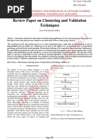 Review Paper On Clustering and Validation Techniques