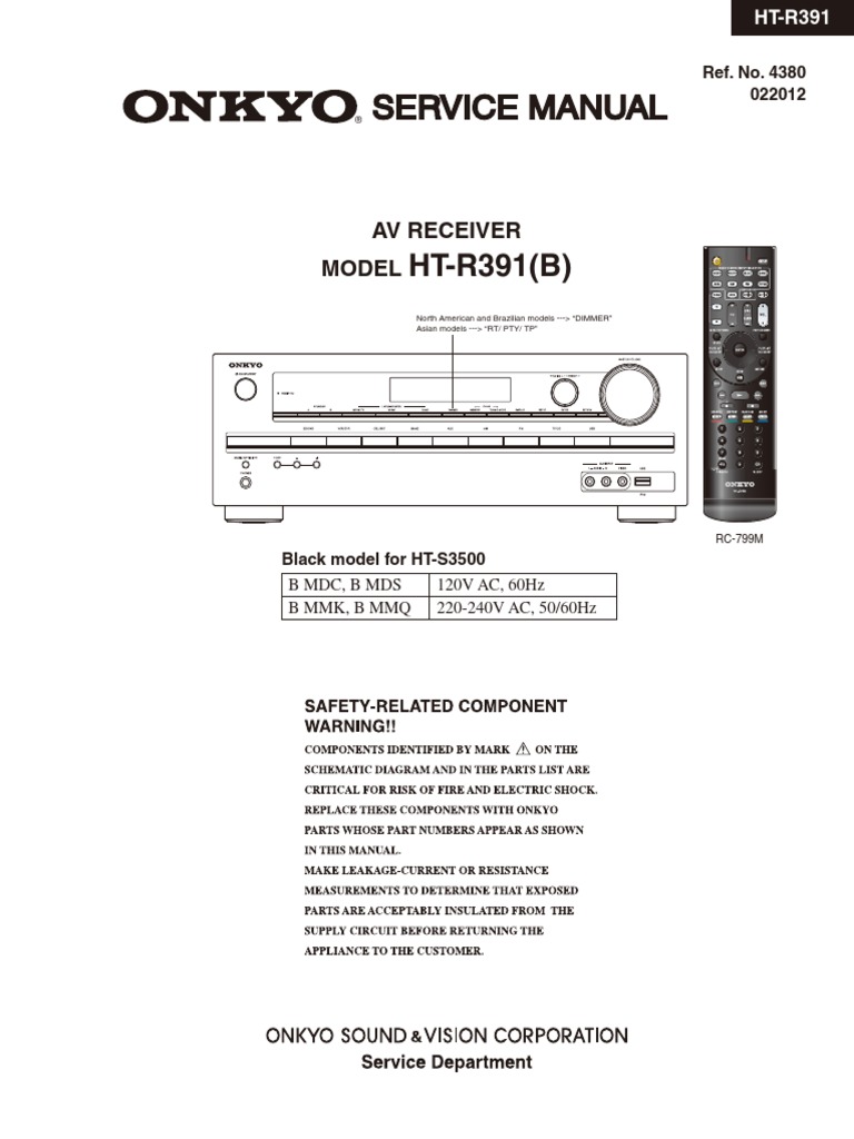 Onkyo HT r391 PDF Hdmi Digital Signal Processing