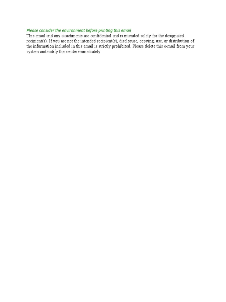 Think Before You Print This Email | PDF