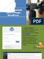 Cara Menambah Tema Dan Plugin WordPress