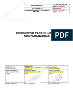 Instructivo para El Uso de Montacargas