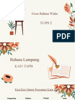 Presentasi Bahasa Lampung (Kain Tapis)