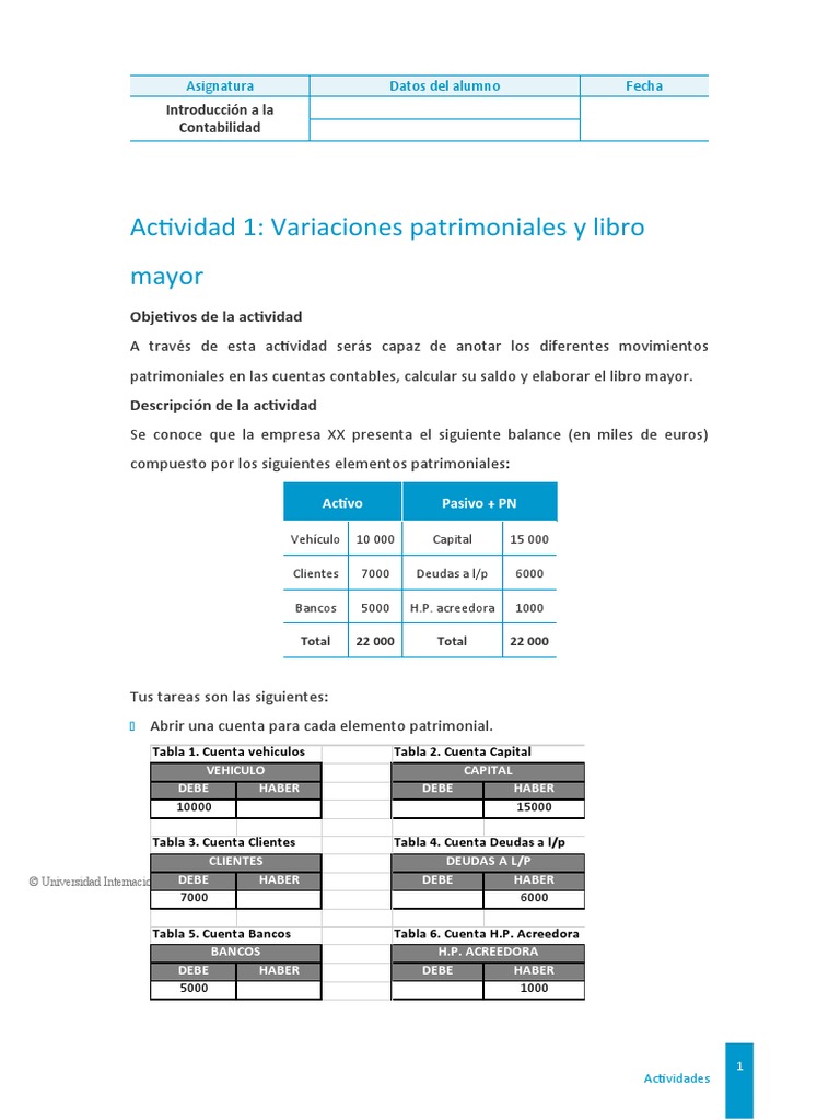 Actividad 1 Pdf Contabilidad Business