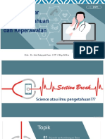 PPT 1. Konsep Dasar Ilmu Pengetahuan Dan Keperawatan