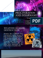 Nuclear Proliferation and Disarmament