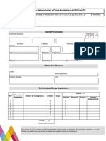 Formato de Carga Académica