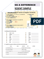 SPELLING RULES FOR PRESENT SIMPLE VERBS