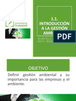 1.1 Introducción A La Gestión Ambiental