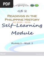 Week 5 ReadingsInThePhilsHistory