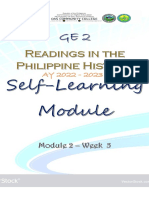 Week 5 ReadingsInThePhilsHistory