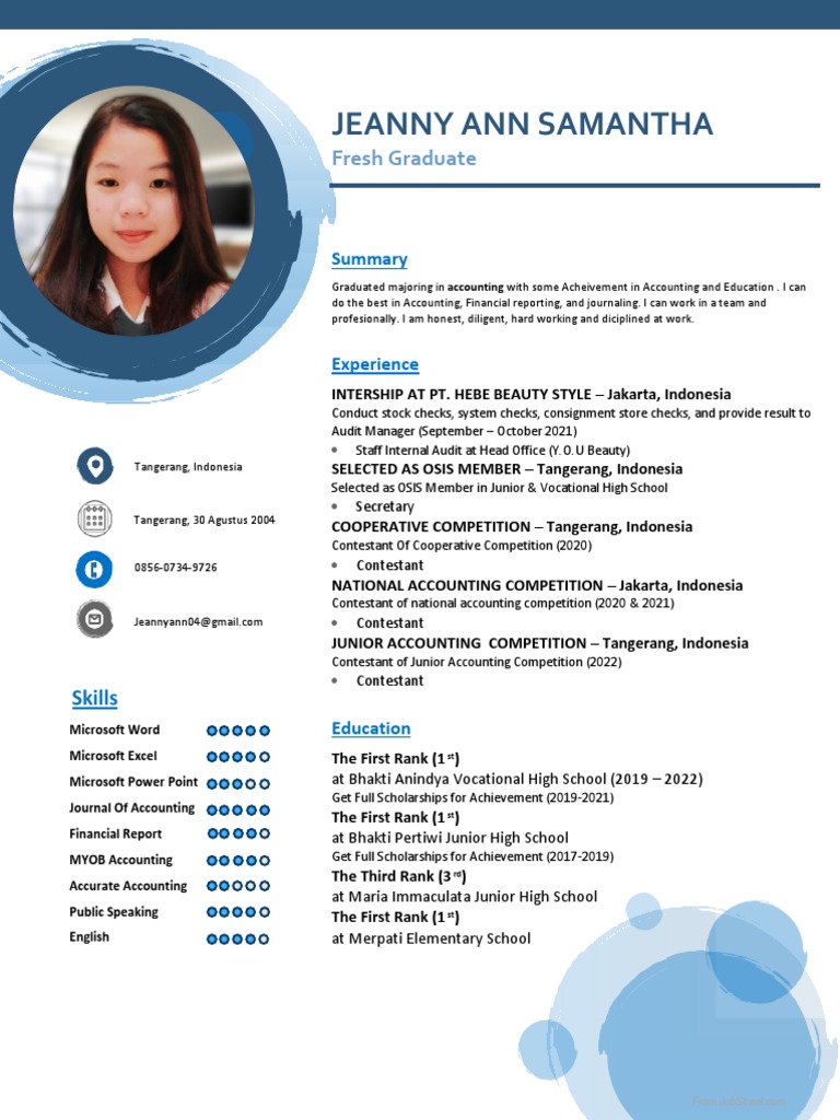 Jeanny ann samantha fresh graduate pdf business economics