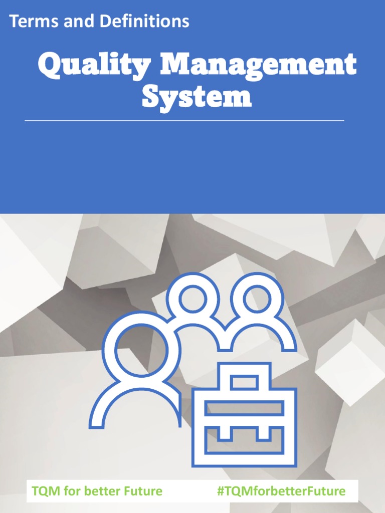 QMS Term & Definition PDF Audit Quality Management
