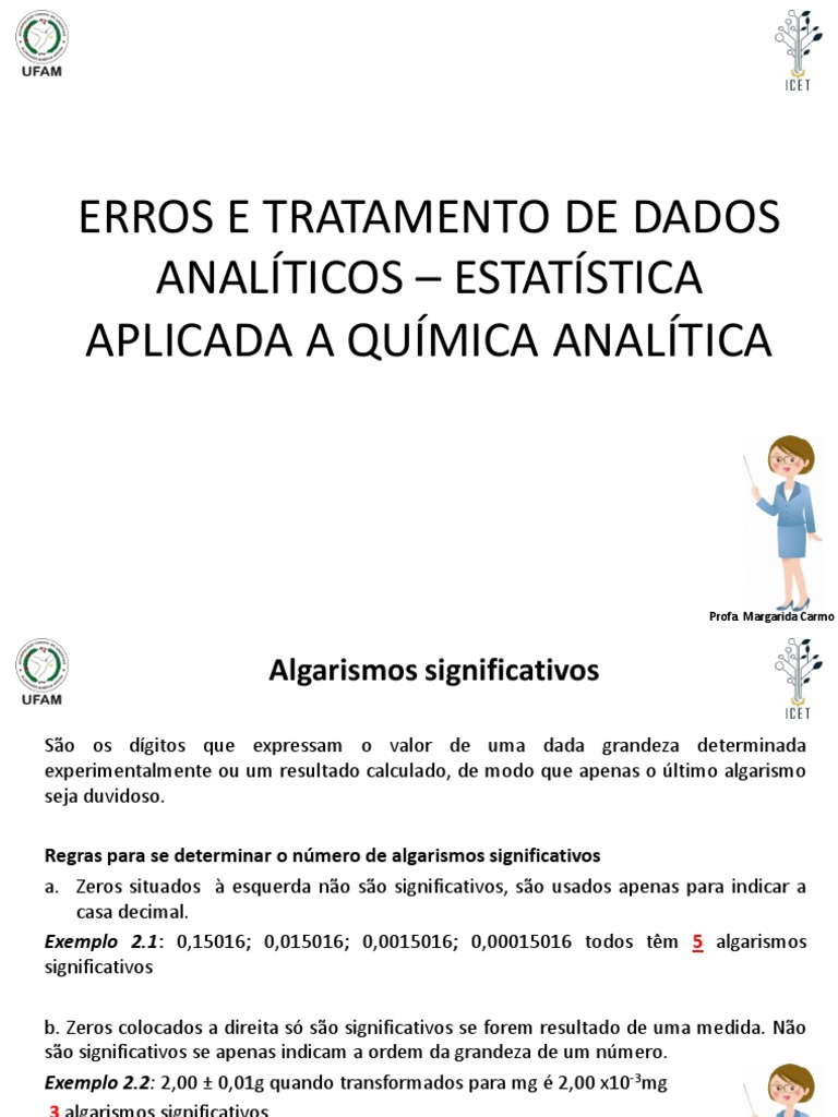 Erros e Tratamento de Dados Estatísticos | PDF | Algarismos ...