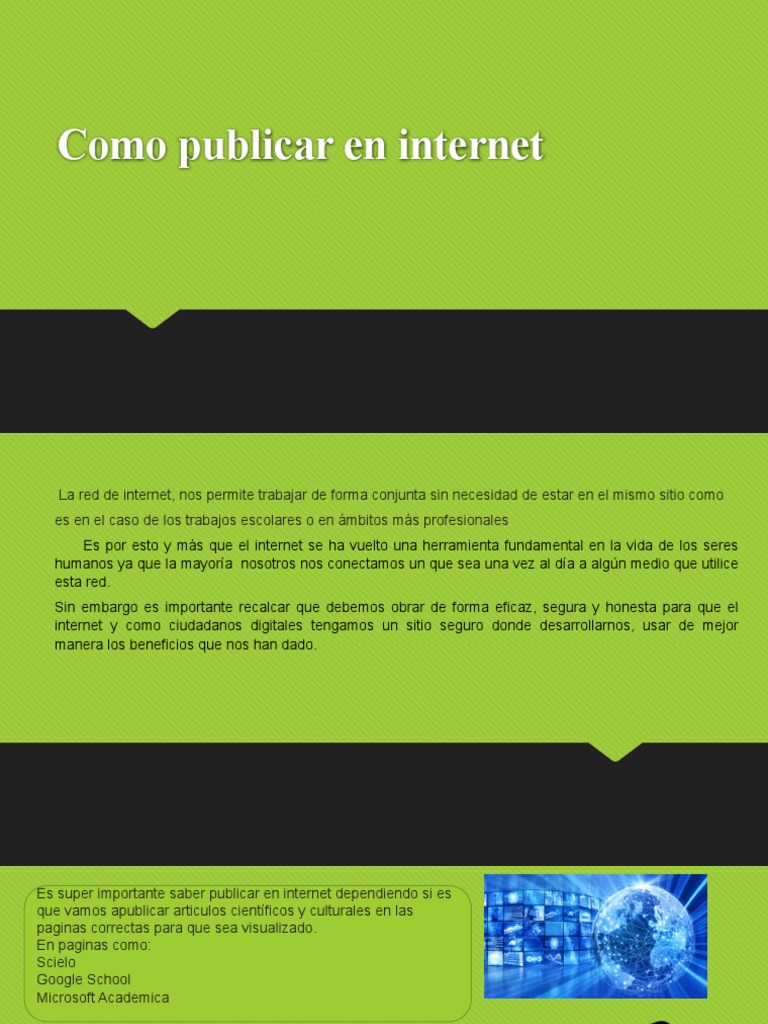 Como Publicar en Internet | PDF