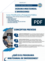 Programa Multianual de Inversiones en Peru1