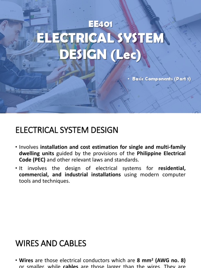 Electrical System Design Basics | PDF | Electrical Wiring | Wire