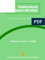 First Principles Thinking Review 2022 Volume 3 Issue 1 Factory For Innovative Policy Solutions