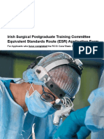 Irish Surgical Training ESR Application Form