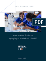International Students Applying To Medicine in The UK September 2022