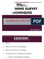 CPS211 Guide to Sampling Techniques