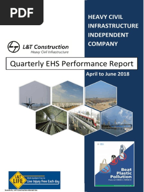 1. Heavy Civil Infra Quarterly EHS Performance Report -April to June 2018