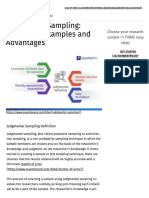 judgmental sampling definisi