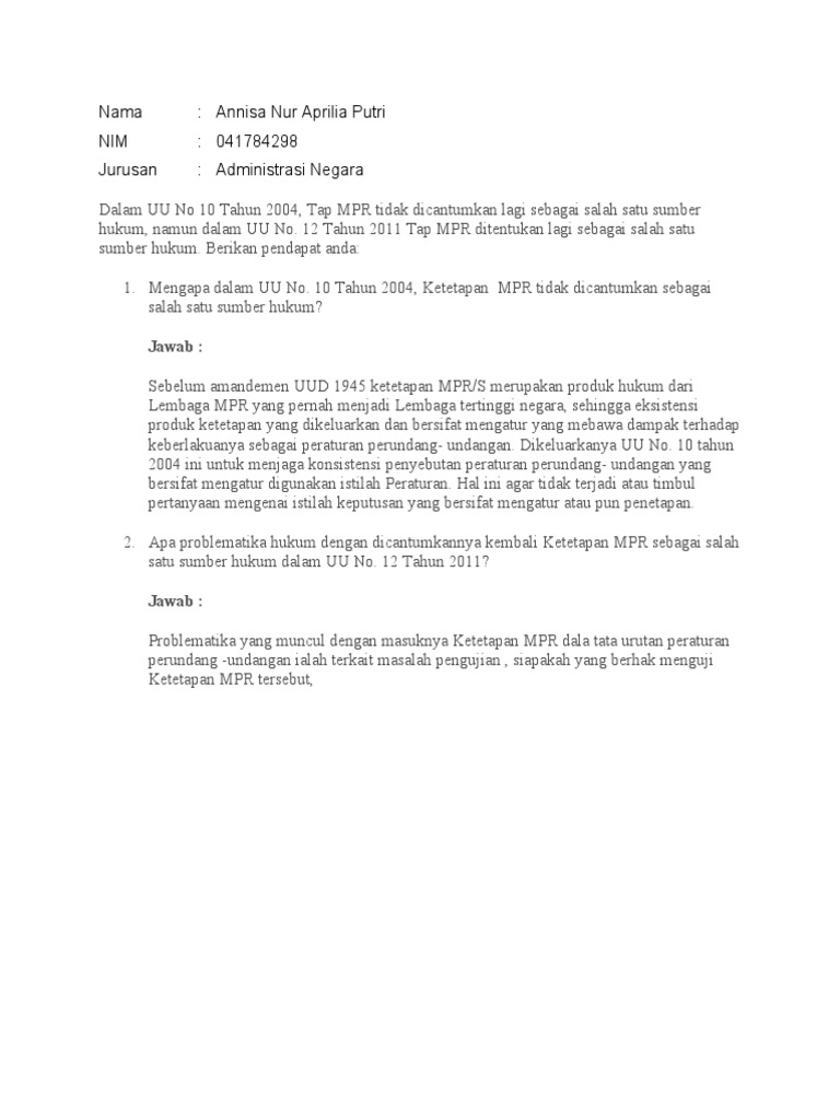 Tugas 1 Sistem Hukum Indonesia