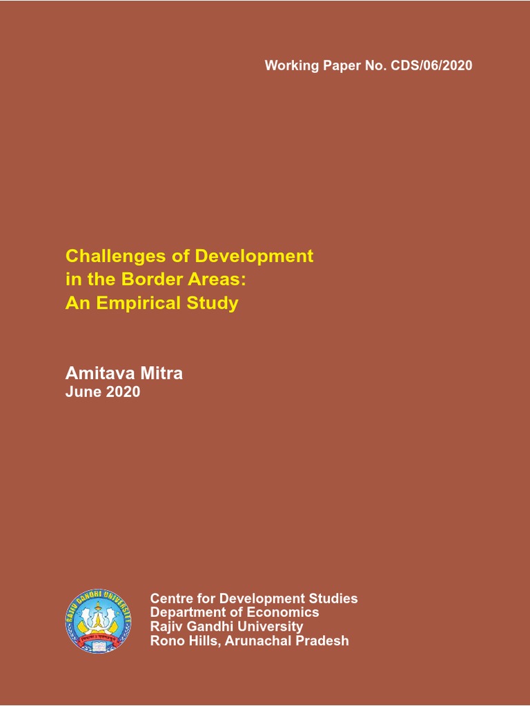 Border Development Challenges | PDF | Poverty | Poverty & Homelessness