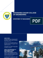 DSCE Department of Management Studies Overview
