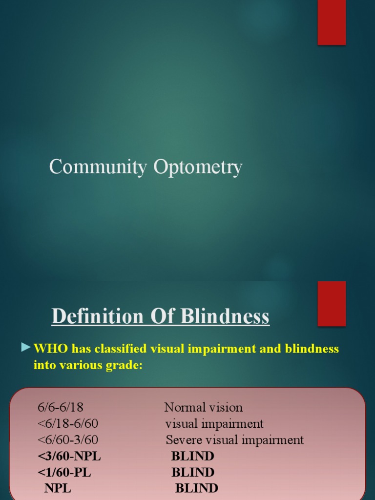 Blindness Definitions and Causes in Nepal | PDF | Visual Impairment ...