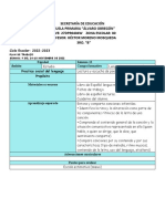 Planeación de la semana 10, 3er grado de primaria.