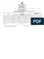 Brigada Eskwela Form 6 Daily Accomplishment Report2021