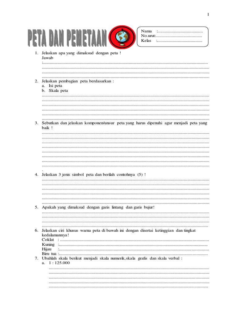 Soal Latihan Peta Pdf Griya Taman