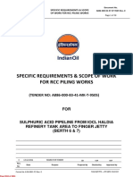 Specific Requirements & Scope of Work For RCC Piling