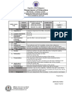 Eng Fil Daily Lesson Log Template