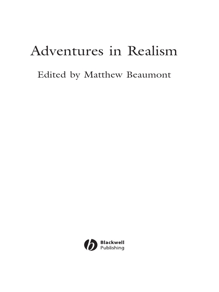 Adventures In Realism PDF Reality Realism Arts 