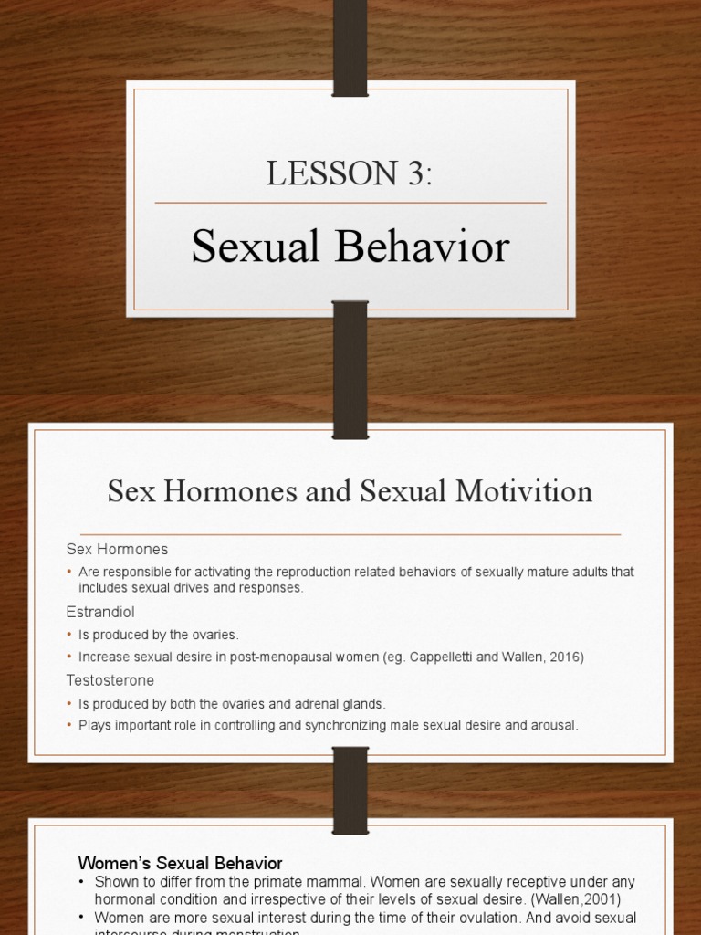 Hormones and Sexual Behavior Insights | PDF | Orgasm | Human Sexuality
