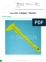 Vernier Caliper, Plastic