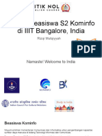 Beasiswa S2 Kominfo di IIIT Bangalore