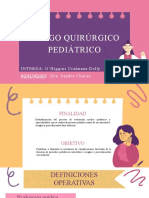 Riesgo quirúrgico pediátrico evaluación