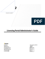 Ansys Licensing Portal Administrators Guide