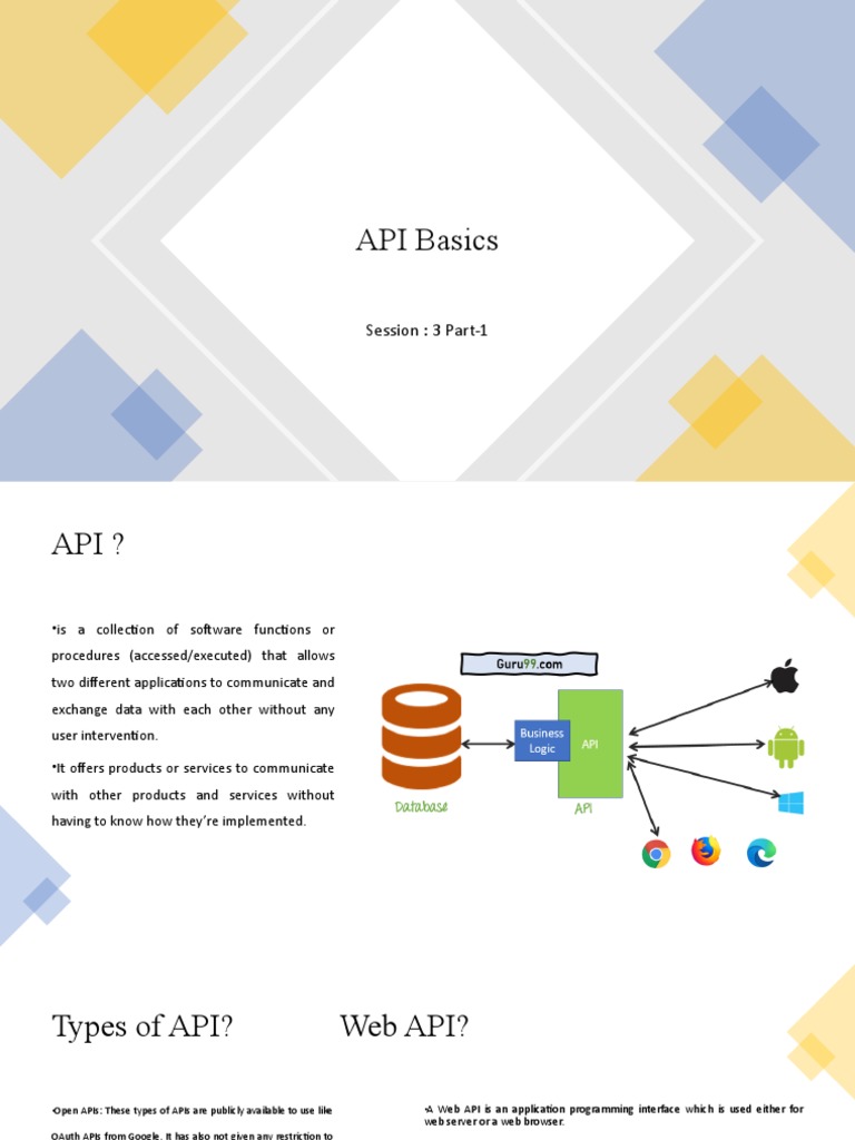 API Basics | PDF | Representational State Transfer | Web Service