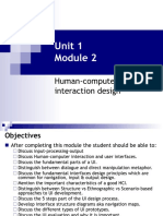 Unit 1 Mod 2 - Human-Interaction Design