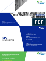 Implementasi Manajemen Risiko Dalam Upaya Pengendalian Gratifikasi Di BPJS Ketenagakerjaan