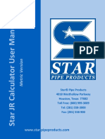 Star JR Calculator User Manual Metric Version