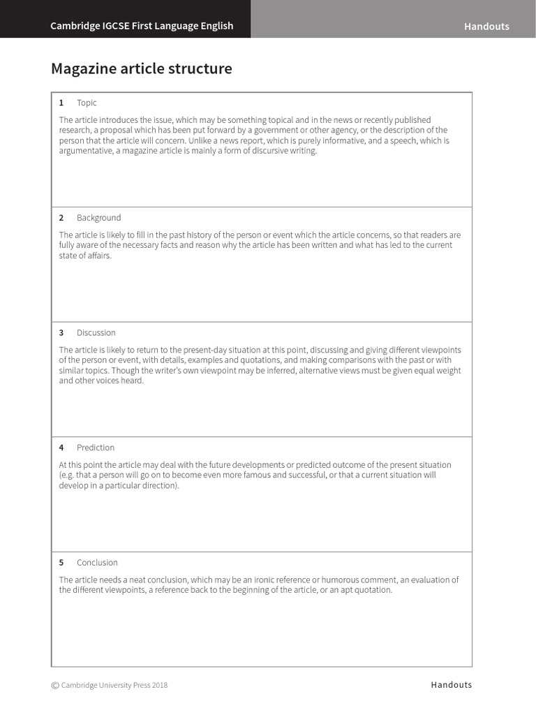 MAGAZINE ARTICLE FORMAT FOR STUDENTS PDF visual data 8