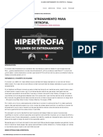 VOLUMEN DE ENTRENAMIENTO PARA HIPERTROFIA. - Trainologym