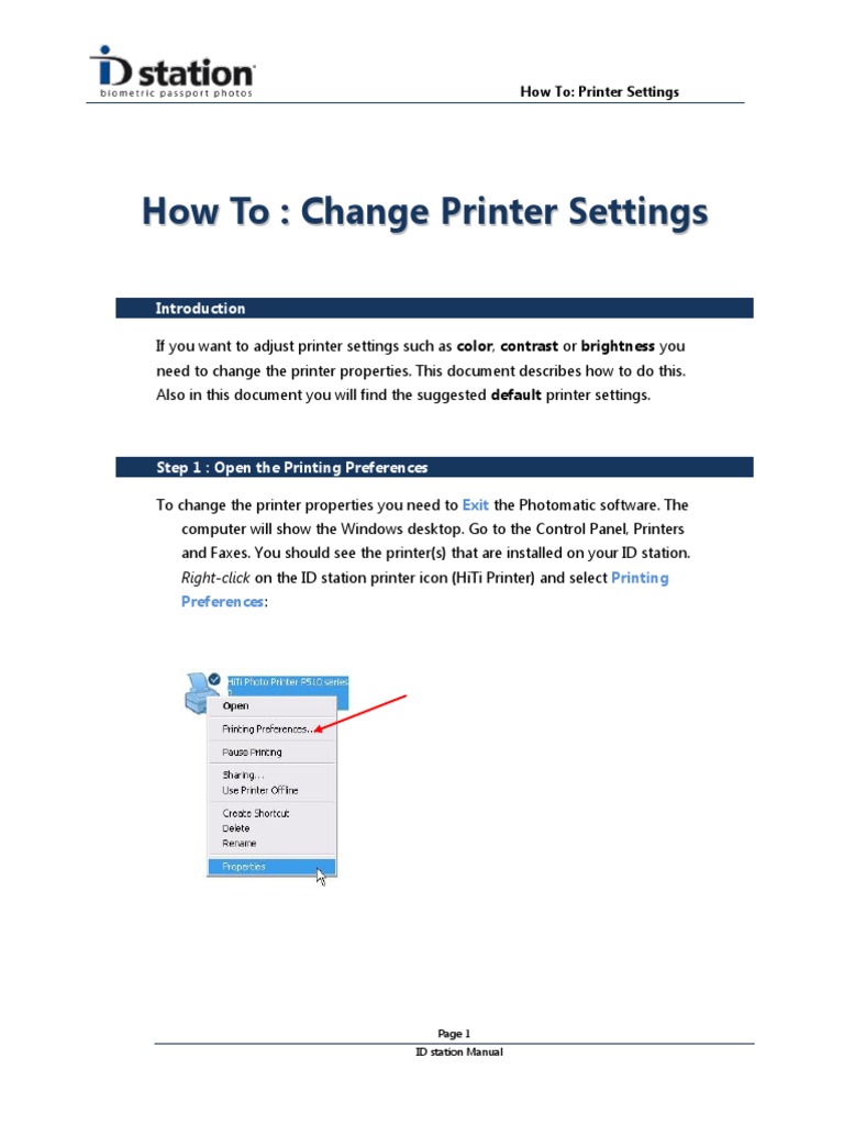How To Adjust Printer Colors PDF