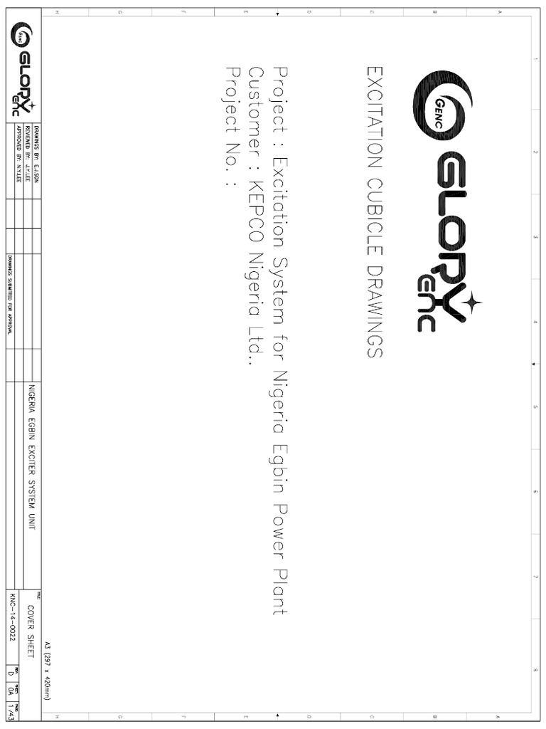 Exciter AVR Gloryence Drawings For Unit 4 PDF